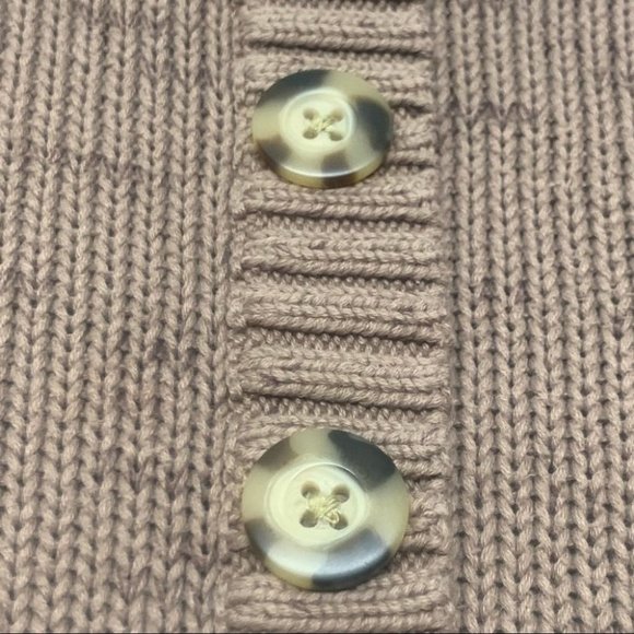 • Columbia Sweater Button Front Kangaroo Pocket 3/4 Sleeve Brown sw - Picture 3 of 9